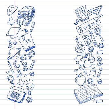 Çevrimiçi öğrenme. Eğitim, öğrenme, açık kitap, bilgi. Modern eğitim şablonu tasarımı.