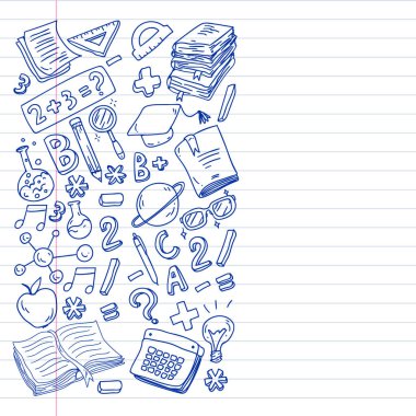 Çevrimiçi öğrenme. Eğitim, öğrenme, açık kitap, bilgi. Modern eğitim şablonu tasarımı.