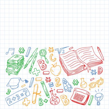 Çevrimiçi öğrenme. Eğitim, öğrenme, açık kitap, bilgi. Modern eğitim şablonu tasarımı.