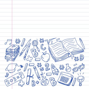 Çevrimiçi öğrenme. Eğitim, öğrenme, açık kitap, bilgi. Modern eğitim şablonu tasarımı.