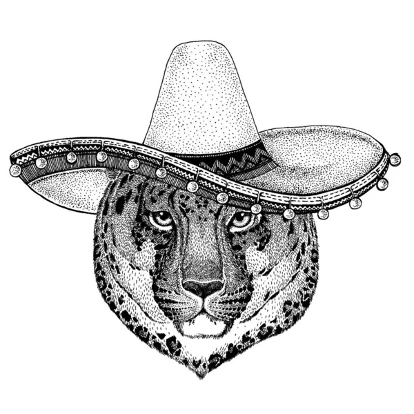 メキシコのソンブレロ。国民の帽子。シンコ・デ・マヨ。死者の日. — ストックベクタ