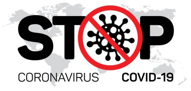 Coronavirus COVID-19. Vektör çizimi. Çin 'den Virüs Wu Han..