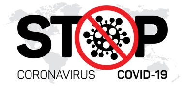 Coronavirus COVID-19. Vektör çizimi. Çin 'den Virüs Wu Han..