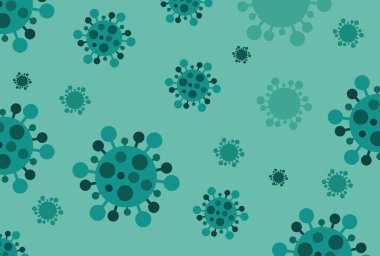 Coronavirus COVID-19. Çin 'den Virüs Wuhan. Vektör illüstrasyonu.