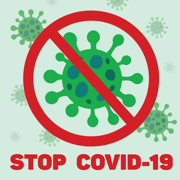 Coronavirus COVID-19. Vektör çizimi. Çin 'den Virüs Wu Han..