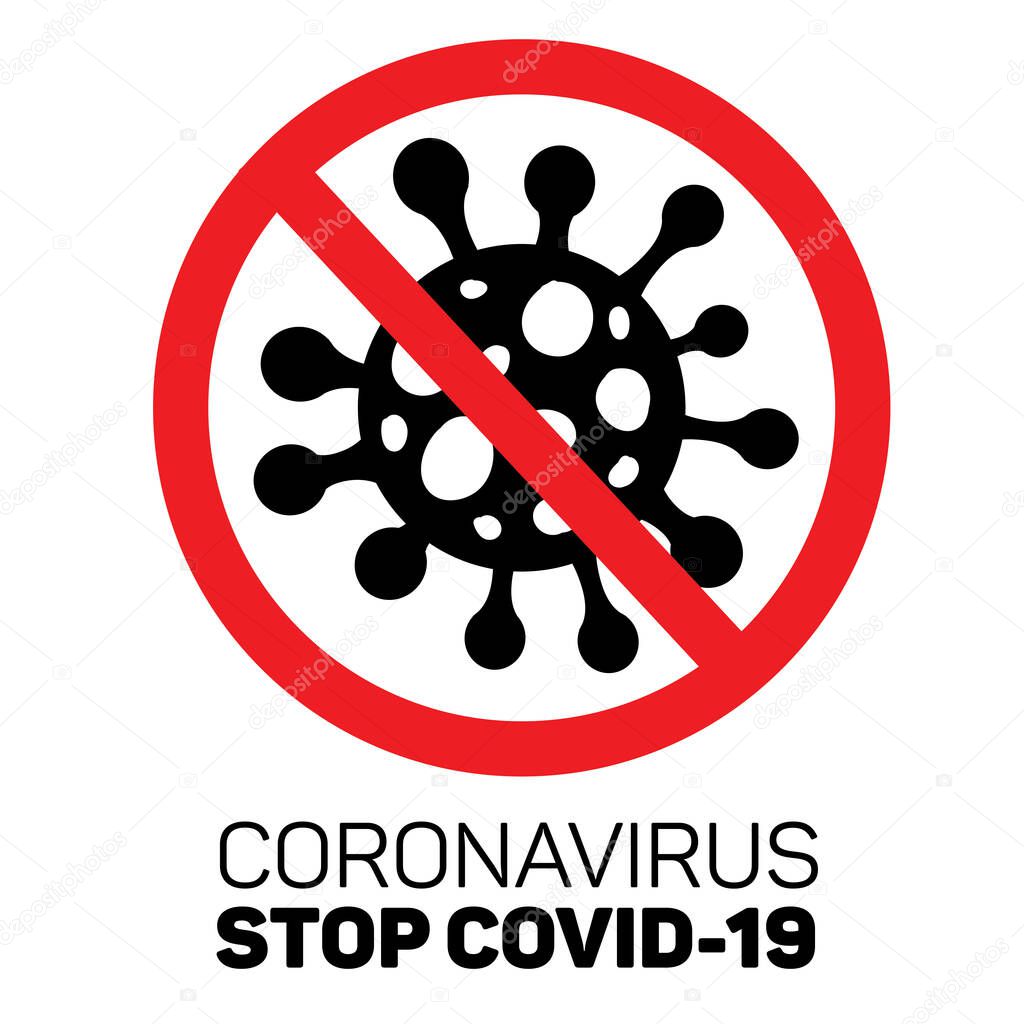 Coronavirus COVID-19. Vector illustration. Virus wuhan from china.