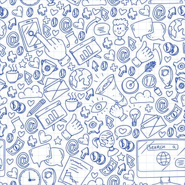 Dijital pazarlama, sosyal medya, iletişim, yönetim. Arka plan afiş için.