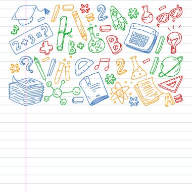 Çevrimiçi öğrenme. Eğitim, öğrenme, açık kitap, bilgi. Modern eğitim şablonu tasarımı.