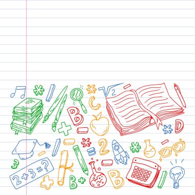 Çevrimiçi öğrenme. Eğitim, öğrenme, açık kitap, bilgi. Modern eğitim şablonu tasarımı.