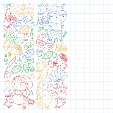 Çocuk tiyatrosu Çocuklarla tiyatro gösterisi..