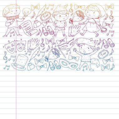 Çocuk tiyatrosu Çocuklarla tiyatro gösterisi..