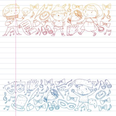 Çocuk tiyatrosu Çocuklarla tiyatro gösterisi..