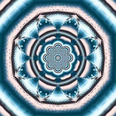 İpek boyun atkısı, fular, şallar için mandala tasarımı