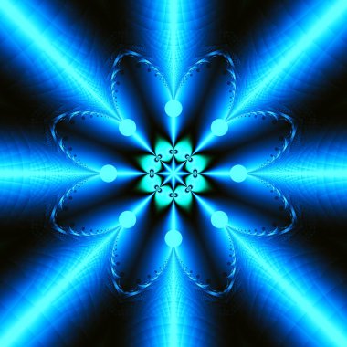 3d soyut fraktal bandana izi.