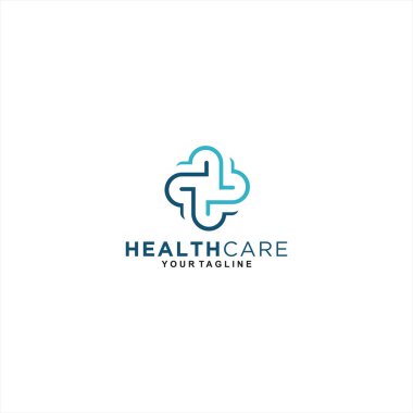 Sağlık Merkezi Logo Şablonu Tasarımı