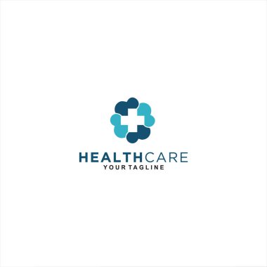 Sağlık Merkezi Logo Şablonu Tasarımı