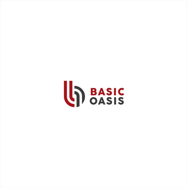 Projeto inicial do modelo do logotipo B — Fotografia de Stock