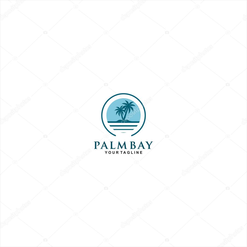 Palm Island Logo template design