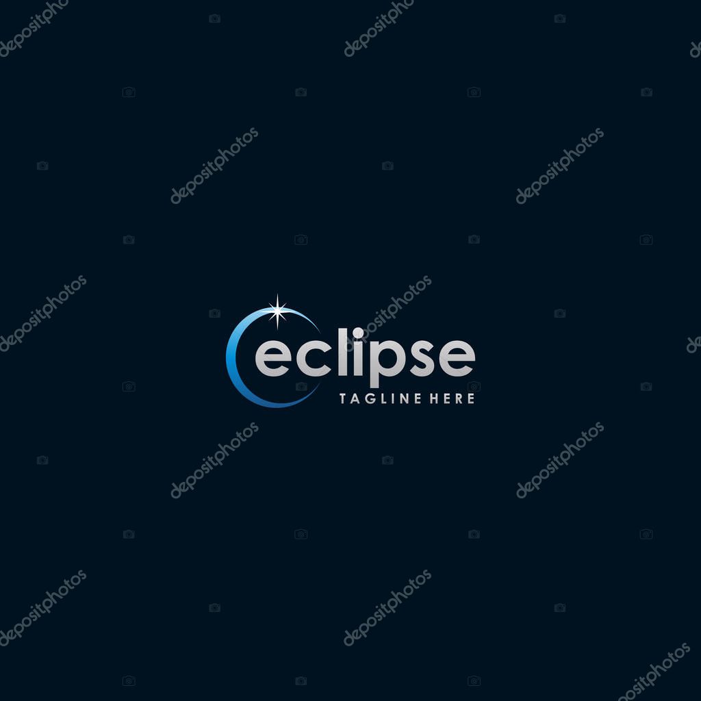 Eclipse style design for modern logo