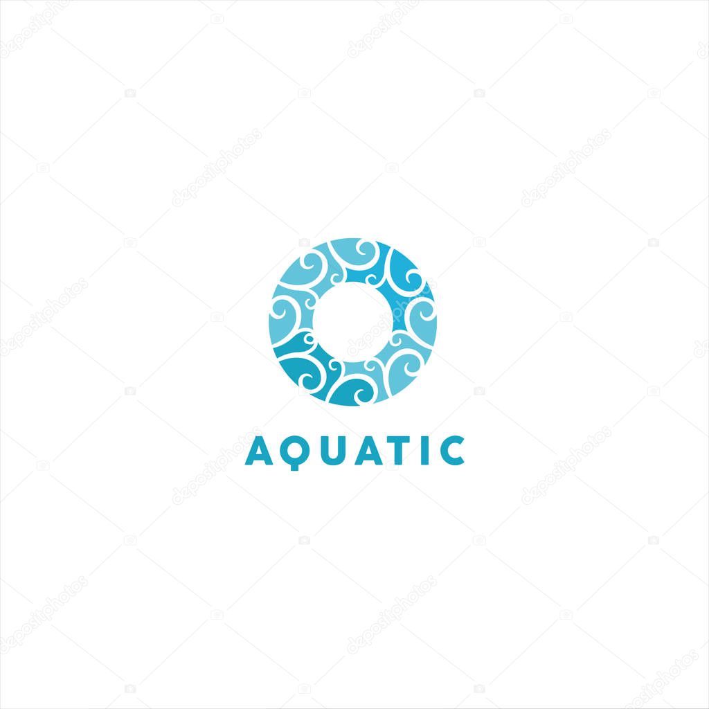 water sport logo design template