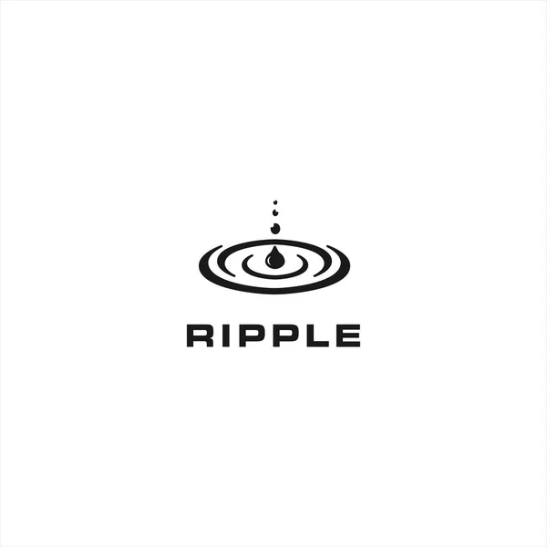 Дизайн логотипа Water Ripple — стоковый вектор