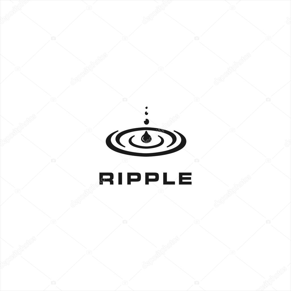 Water Ripple Logo design Template