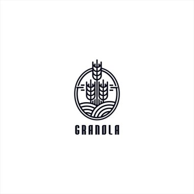 Granola logo tasarımı ilham şablonu
