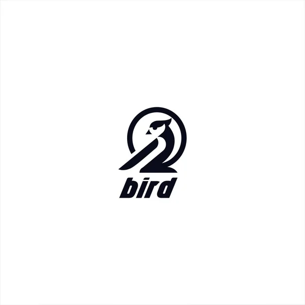 Modèle de conception de logo Futuristic Bird — Image vectorielle