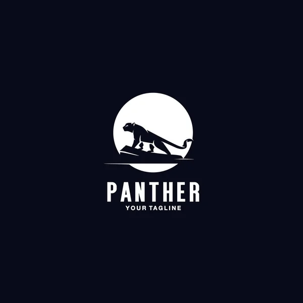 Pantera logotipo design modelo inspiração — Vetor de Stock