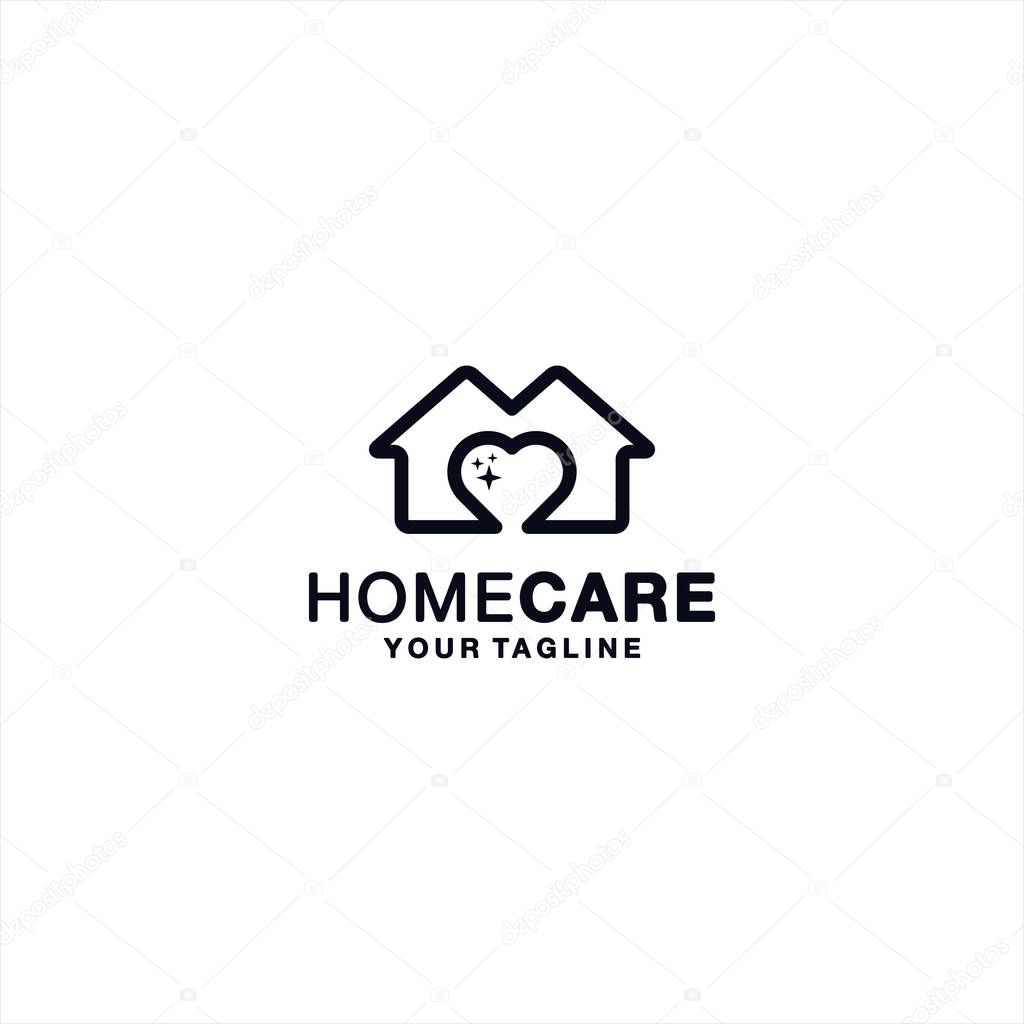 Home Care logo design template