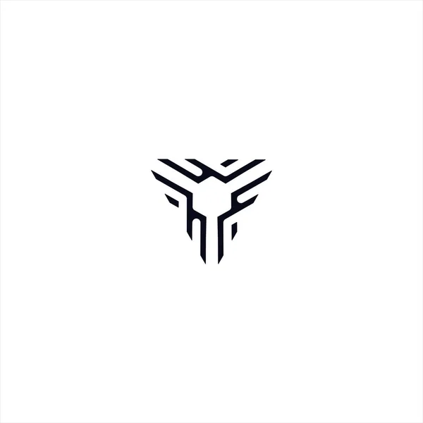 Abstrakta triangel logo designmall — Stock vektor