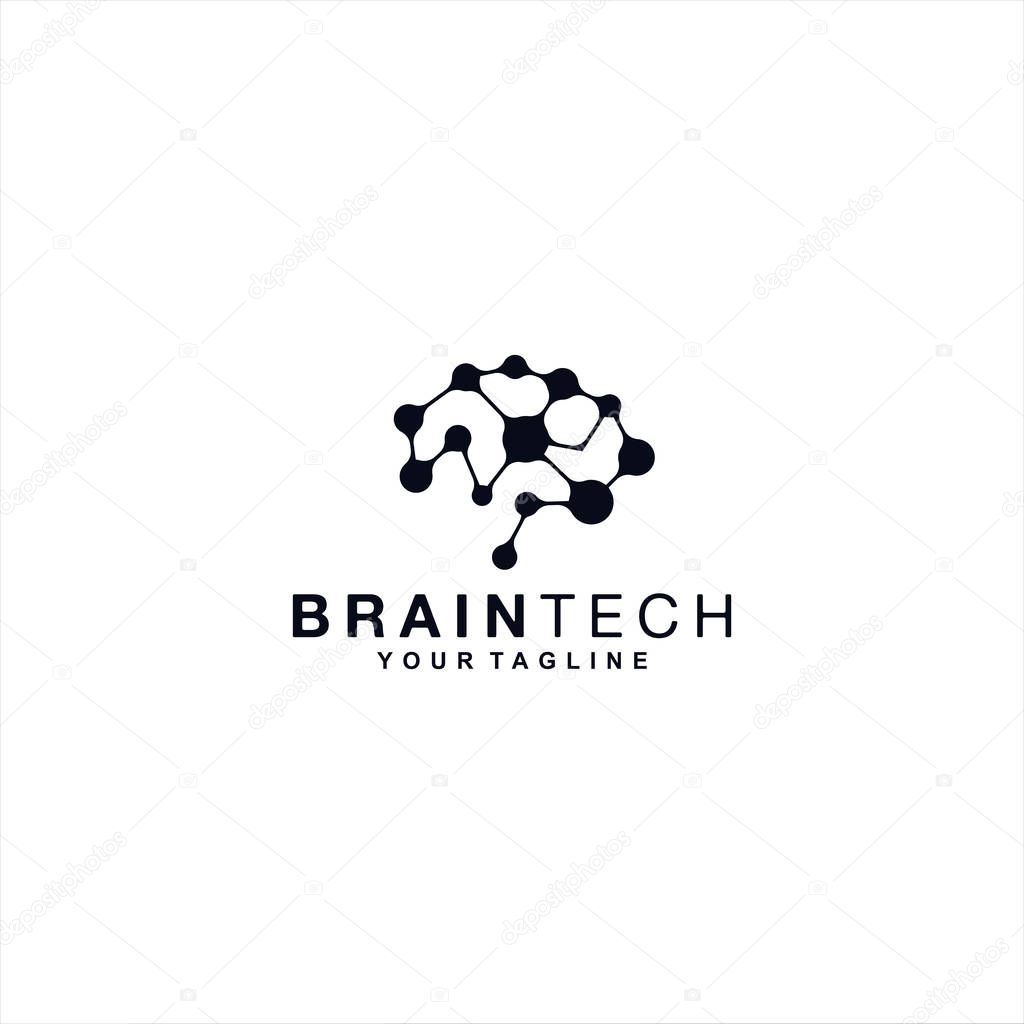 Brain Logo design template idea