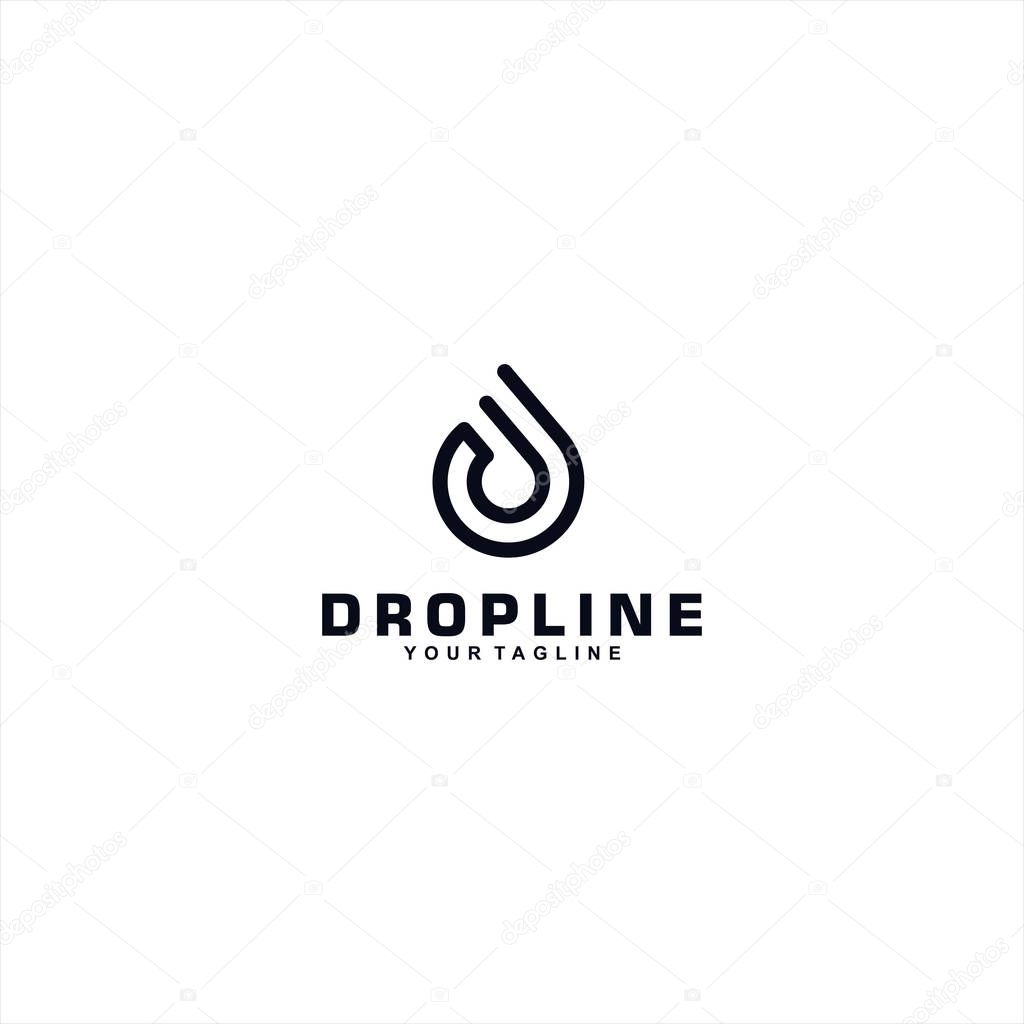 Drop Water Logo design template idea