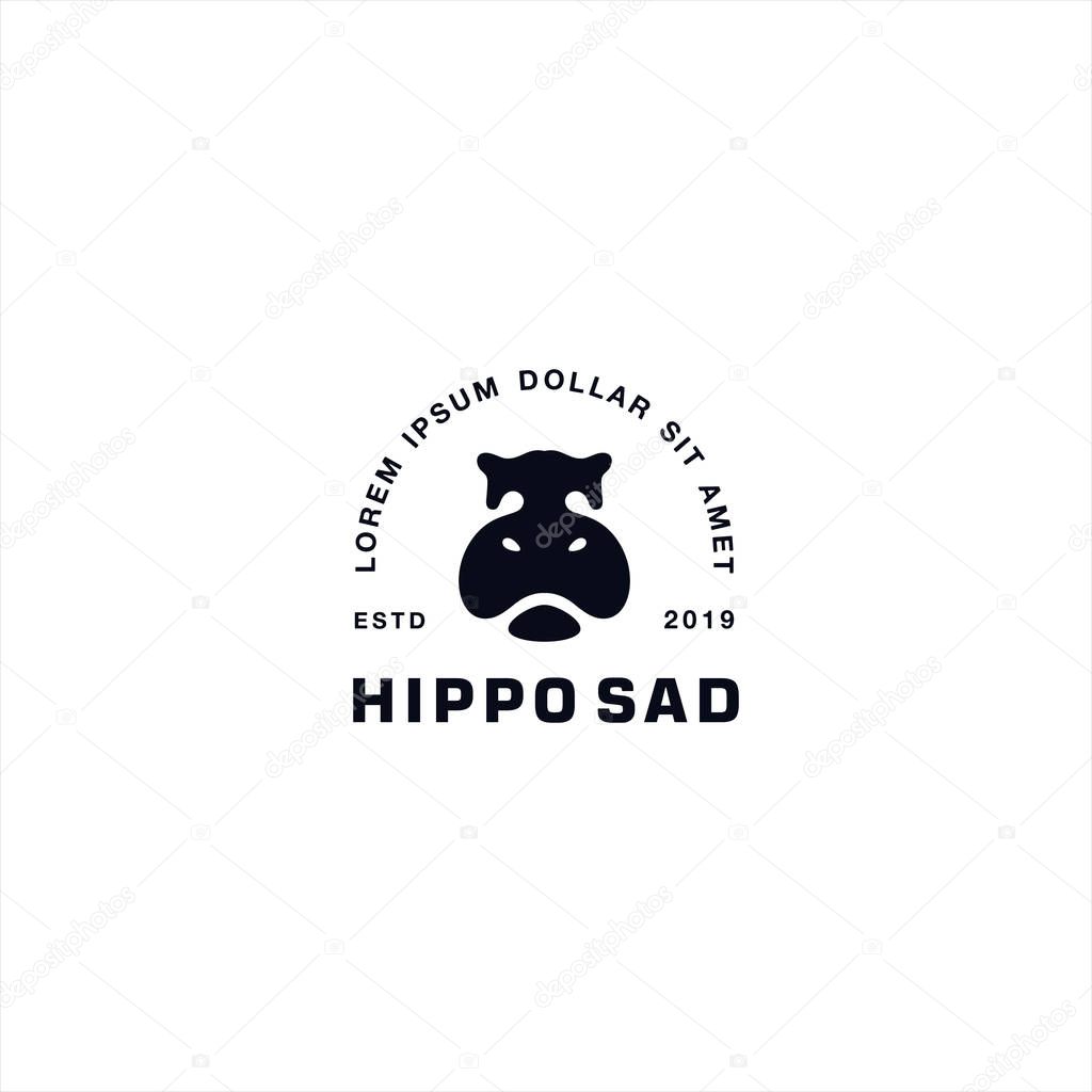 Hippo Logo design template idea