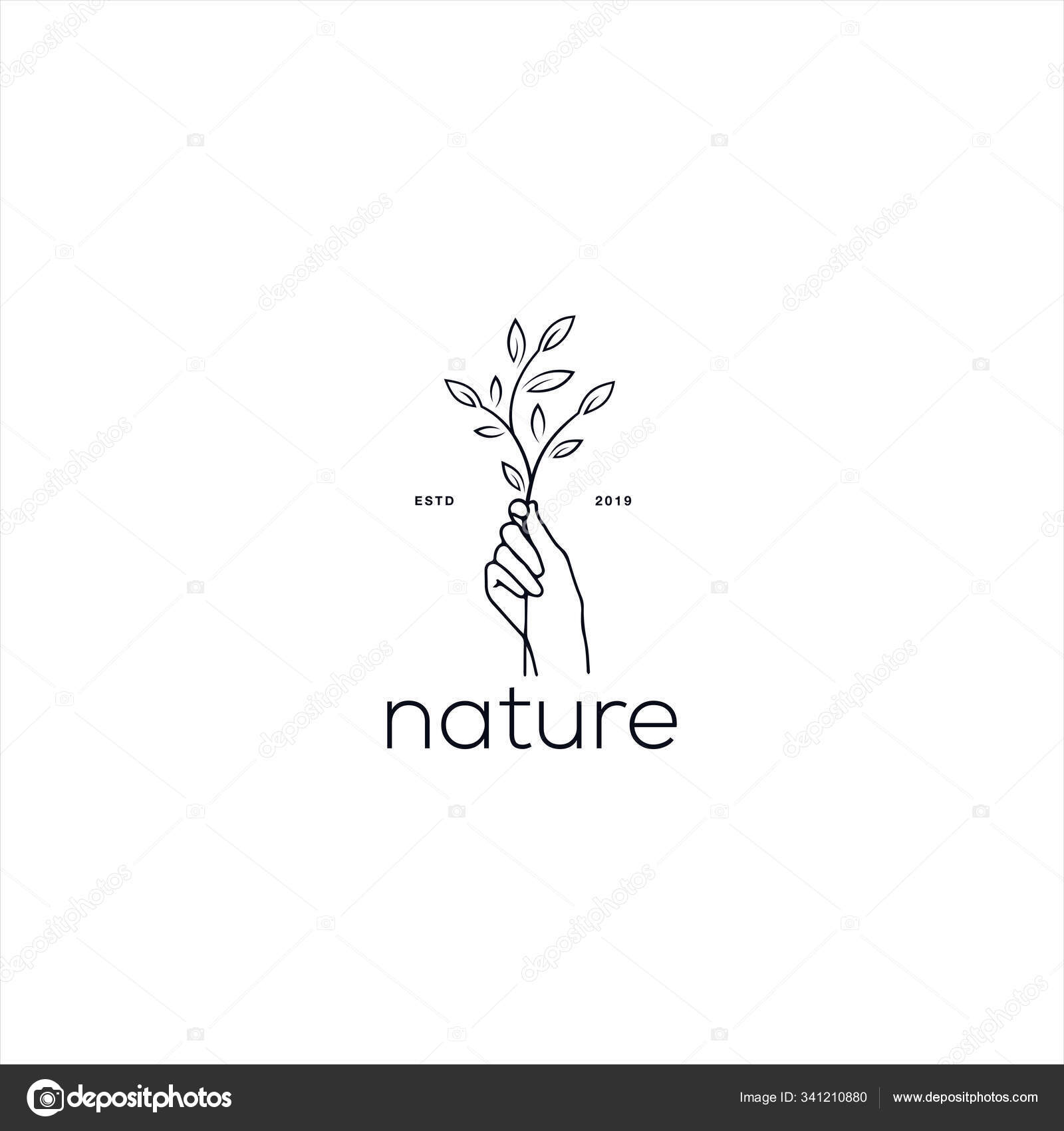 Nature logo template concept Stock Vector Image by
