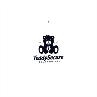 Teddy Bear logo tasarım şablonu