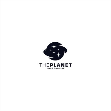 Gezegen logosu tasarım şablonu kavramı