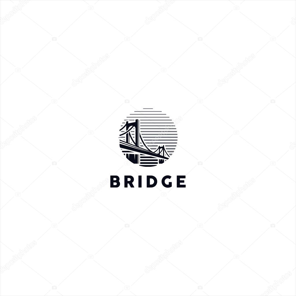 Bridge logo design template idea