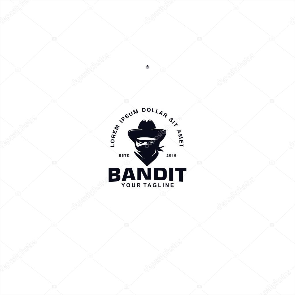 Bandit Logo design template idea