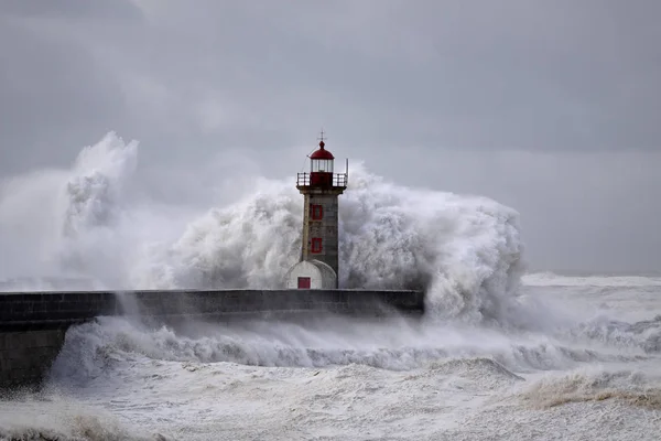 Fırtınalı büyük dalgalar — Stok fotoğraf