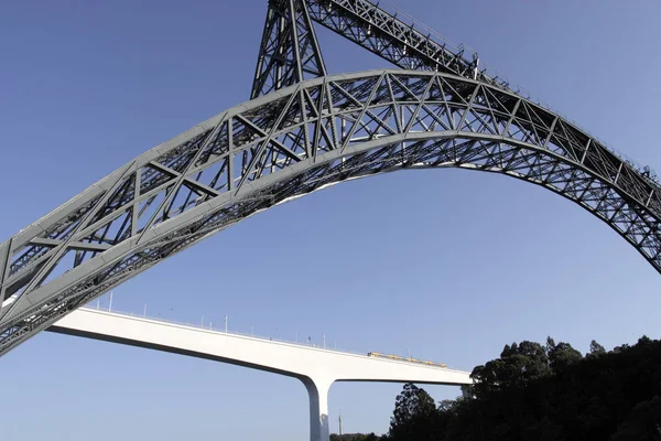 Dos Los Muchos Puentes Sobre Río Duero Oporto Portugal — Foto de Stock
