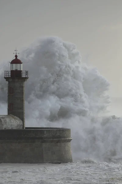 Stormy wave big splash — 스톡 사진