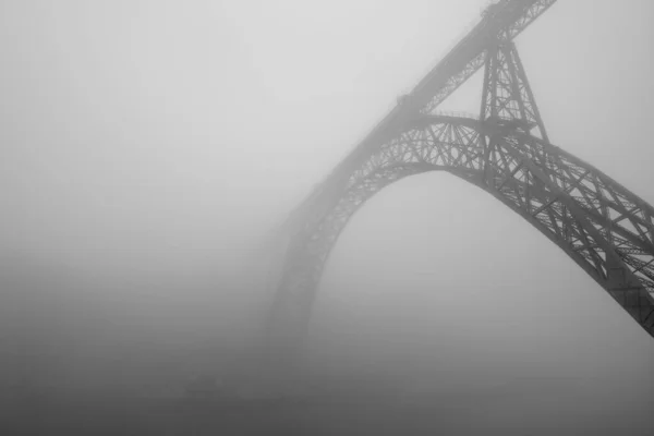 Vecchio Ponte Ferro Maria Sul Fiume Douro Oporto Portogallo Una — Foto Stock