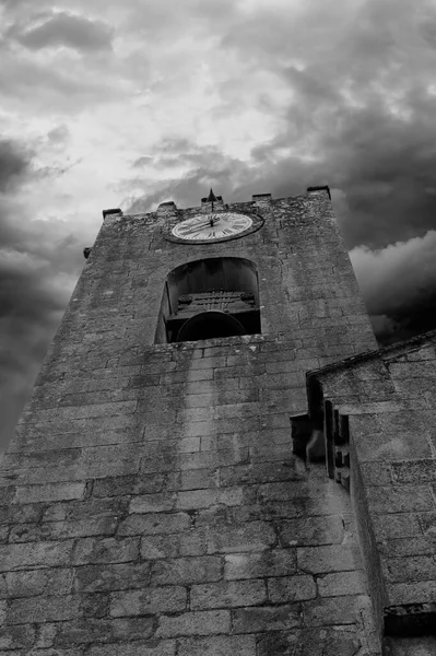 Alter Glockenturm Aus Granit Mittelalterliche Stadt Ponte Lima Nordportugal Einem — Stockfoto