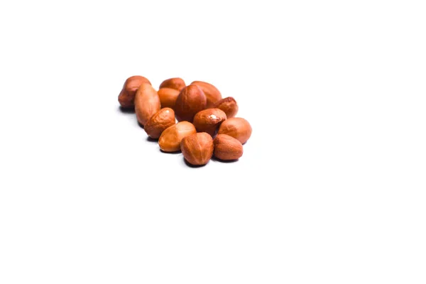 Erdnüsse Isoliert Auf Weißem Hintergrund — Stockfoto