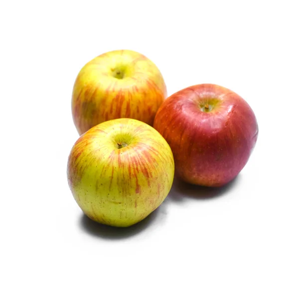 Jabłka Izolowane Białym Tle — Zdjęcie stockowe