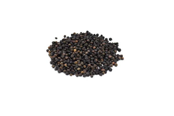 Black Peppercorns Isolated White Background — Stock Photo, Image