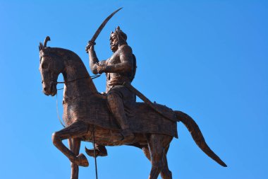 Maharaja Chhatrasal Anıtı, Nowgong, Madhya Pradesh, Hindistan.
