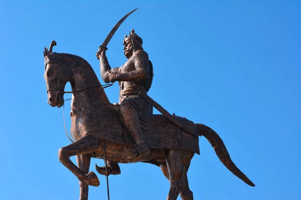 Statua Chatrapati Shivaji Maharaj Nowgong Madhya Pradesh Indie — Zdjęcie stockowe