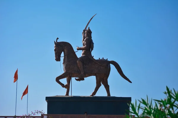 Statua Chatrapati Shivaji Maharaj Nowgong Madhya Pradesh Indie — Zdjęcie stockowe